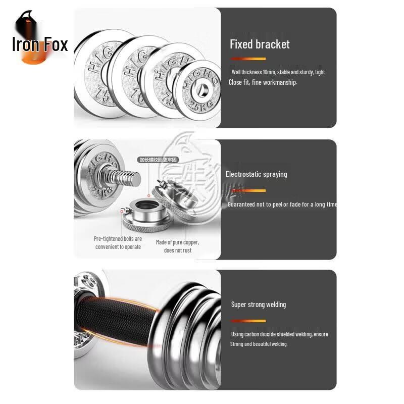 Iron Fox Home Gym Electroplated Barbell