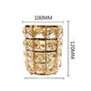 Silver/Gold Makeup Brush Holder Organizer Cosmetic Storage Box Brush Bucket Jewelry Box Pen Holder Desktop Finishing Crystal Ornaments