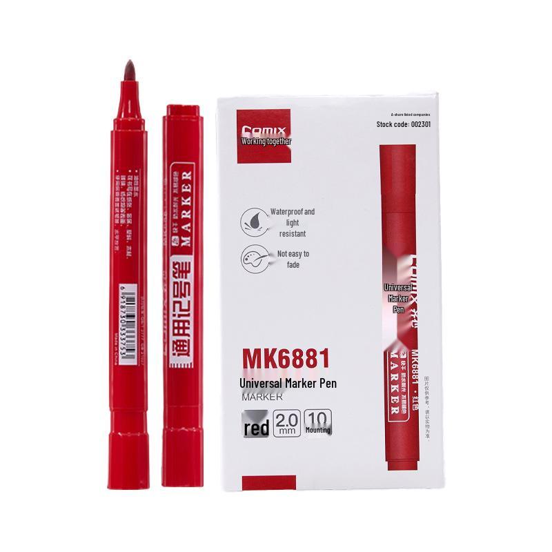Маркеры Qixin MK6881 с толстым наконечником на масляной основе, набор из 10 шт.