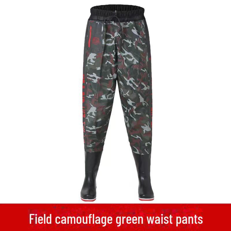 Модель Yili 23, высокие вейдерсы с 3D-карманами из ПВХ и резиновыми сапогами