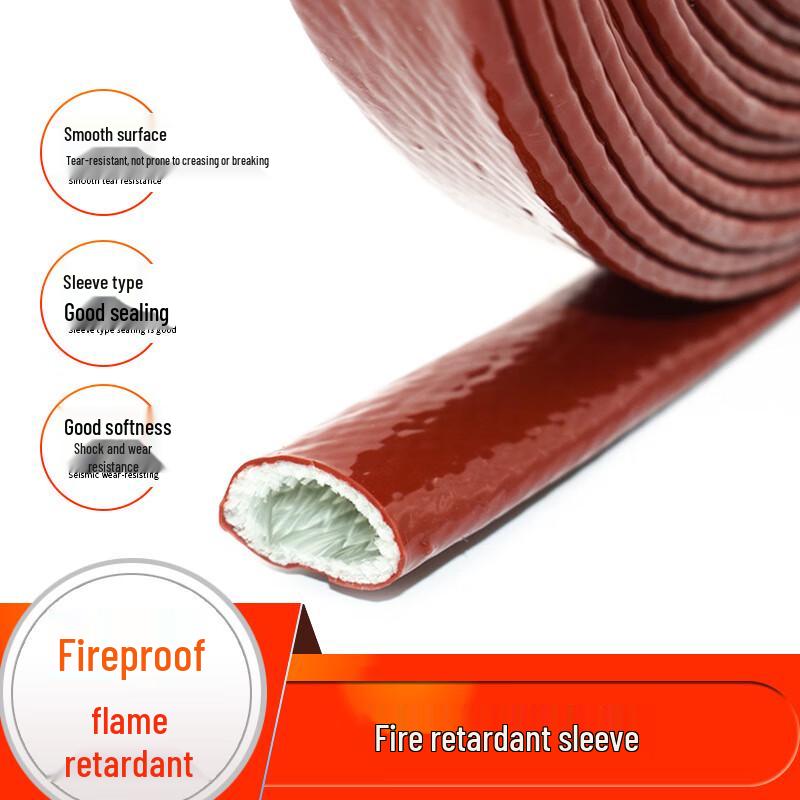 High-Temperature Flame Retardant Fiberglass Silicone Sleeve