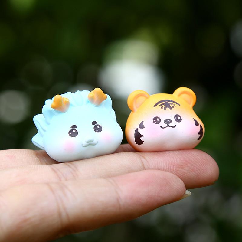 Zodiac Chinese Resin Animal Collectible Figures Desktop Decor Display Gift