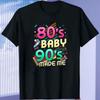 Забавная ретро-одежда 80-х с 3D-принтом, винтажная футболка, Camisetas, подарок на вечеринку 1980-х годов, проигрыватель кассет, ретро-футболка с круглым вырезом