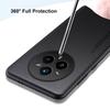 EUCAGR Роскошный чехол из ПУ-кожи для Realme 14 Pro Plus 5G Задняя крышка Ударопрочный чехол для телефона с полной защитой для Realme 14 Pro+