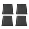 4Pcsset 3" Furniture Raisers Adjustable Bed Chair Riser Wide Feet Lift Stands