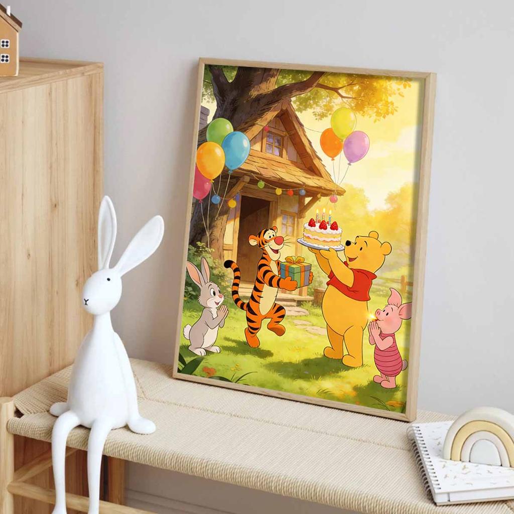 disney winnie the pooh birthday party diamond painting full diamond art kit handmade diy home decoration gift