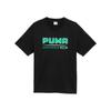 Puma Футболка Classics Dance Crew Logo Print Vintage Solid Color с круглым вырезом Футболка унисекс черная 627172-01