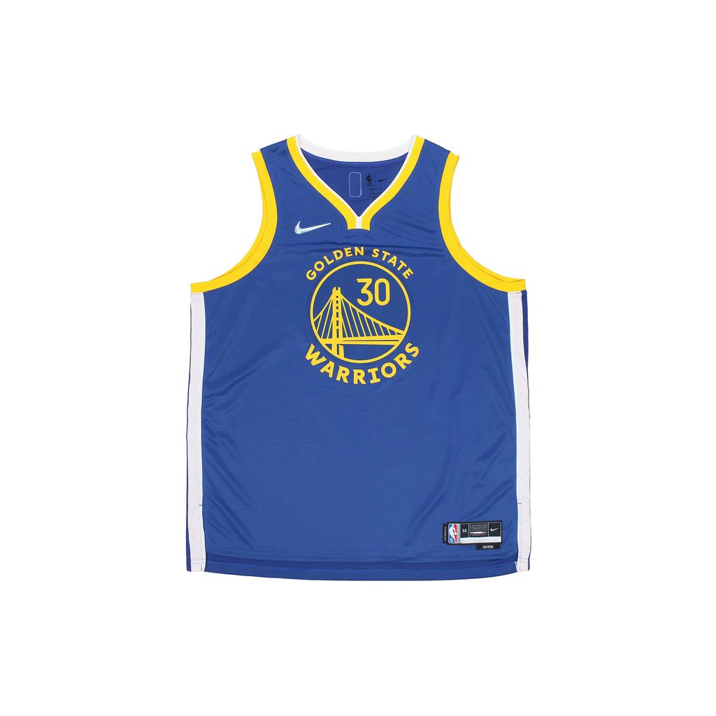 Nike NBA 75th Anniv. Dri-Fit Fan Jersey Stephen Curry No. 30 Men Tops Rush-Blue DB3572-495
