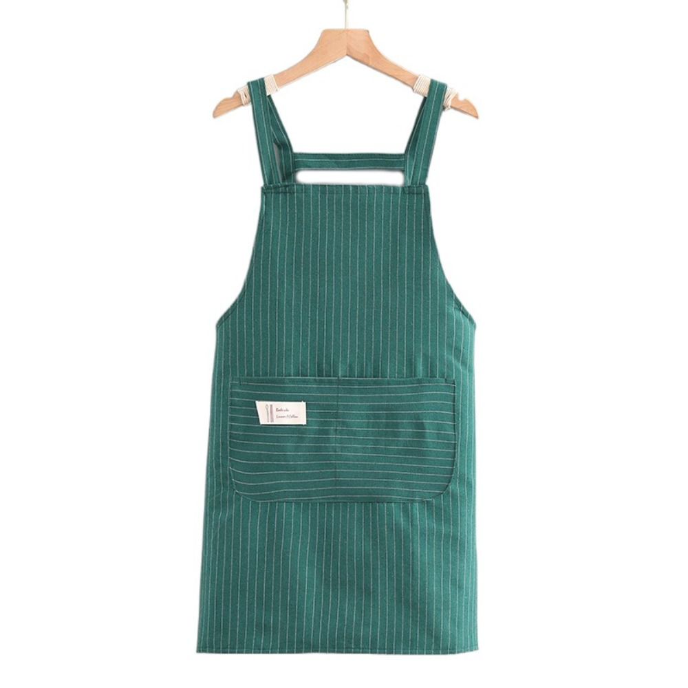 Аксессуары для уборки Кухонный фартук из хлопчатобумажной ткани Фартук для кофейни для мужчин и женщин