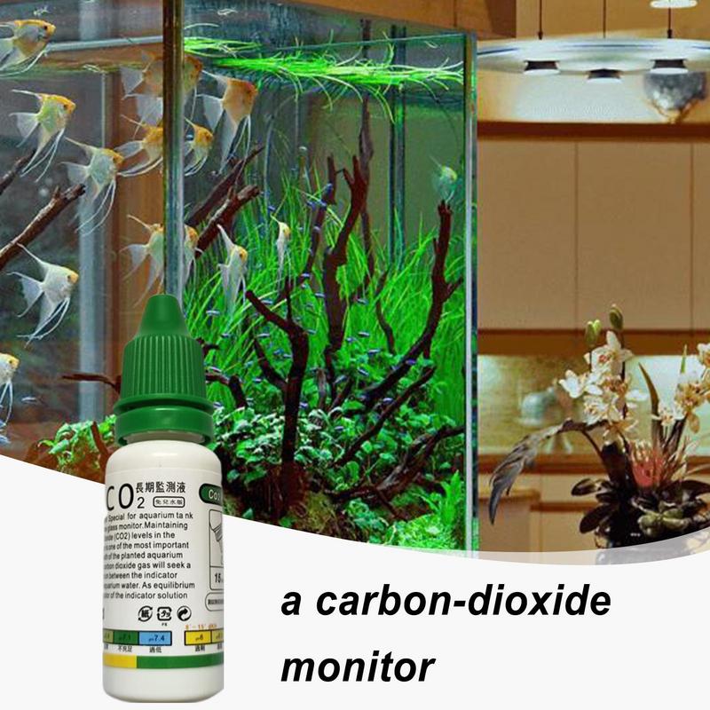 Индикатор CO2 Drop Checker Раствор для долгосрочного мониторинга Тест Аквариум Стеклянный Водный Тестер CO2 для Аквариумов