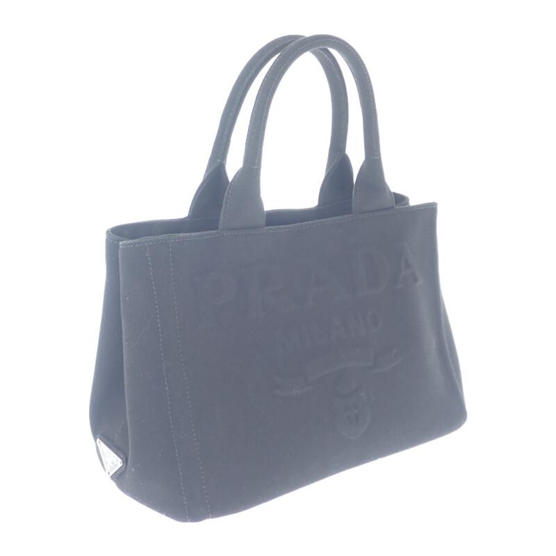 Prada 1BG439 2WAY Bag Black Canvas Women