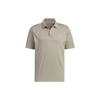 Short Sleeve Polo Shirt Solid Color Logo Sports Casual Men Tops Pebble-Grey IS4949
