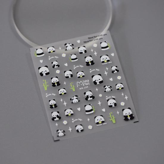 Художественная наклейка 5D бамбуковая буква водонепроницаемая самоклеящаяся наклейка для домашних животных для женщин и девочек поддельные украшения для ногтей