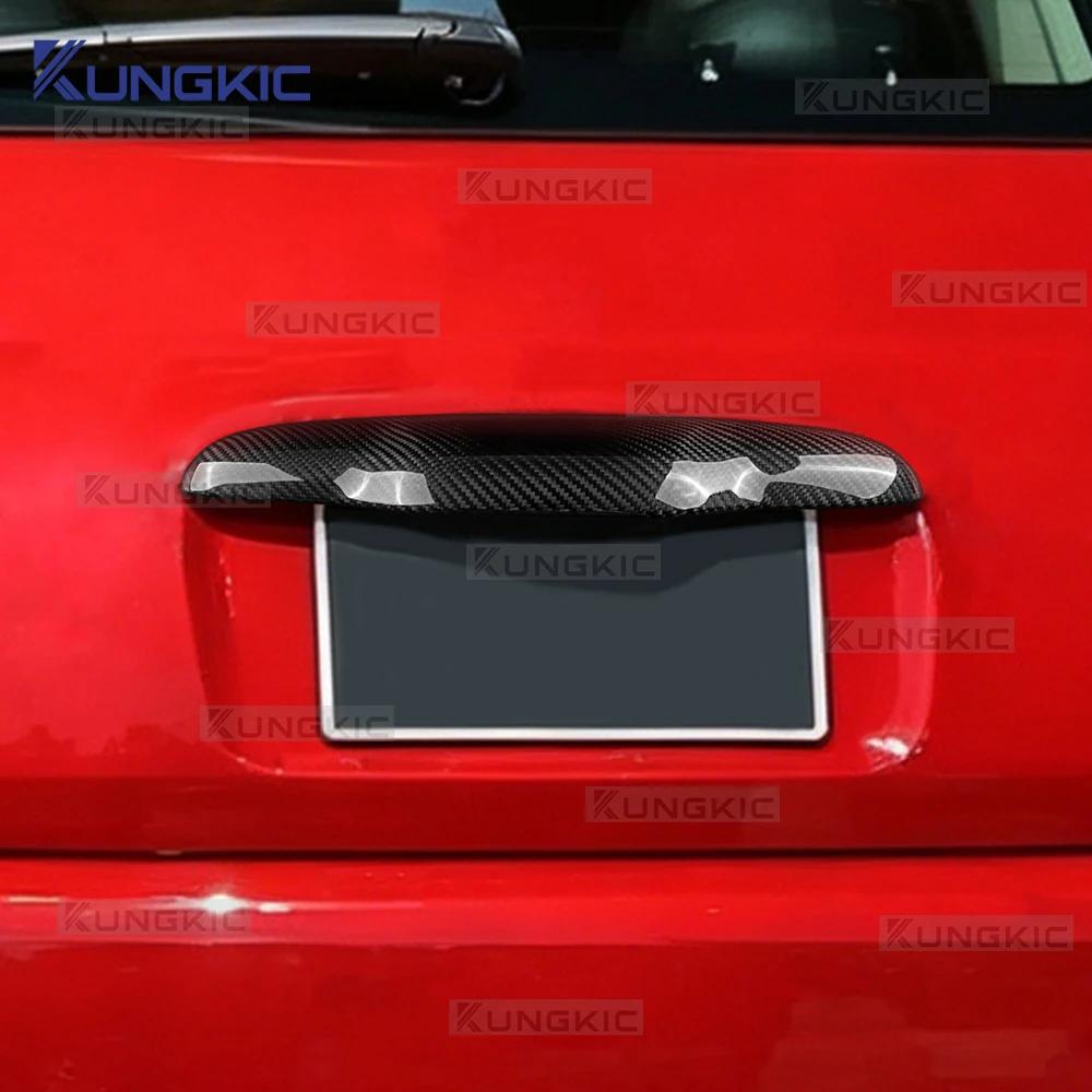 Carbon Fiber Trunk Release Button Cover Trim for Fiat 500 US Version 2013-2019 Interior Moulding Accessories