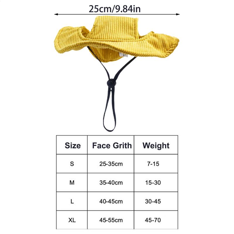 Puppy Hat Puppy Sunbonnet Adjustable Wide Brim Comfortable Breathable Headwear For Outdoor Activities Beach Outings Hiking