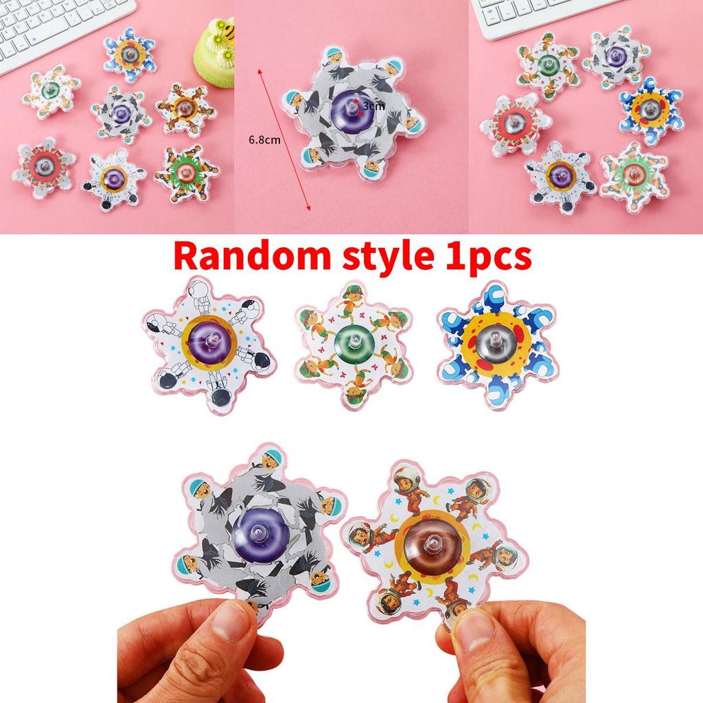 Childrens Cartoon Figure Pattern Gyroscope Toy With Pp Material For Kids And Classroom Entertainment