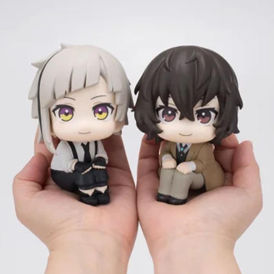 Оригинальная фигурка MegaHouse Look up Bungo Stray Dogs dazai osamu & Nakajima Atsushi 10 см, модель Q-версии, аниме-игрушки