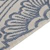 VidaXL Tapis à tissage plat d'extérieur 160x230 cm Motif bleu