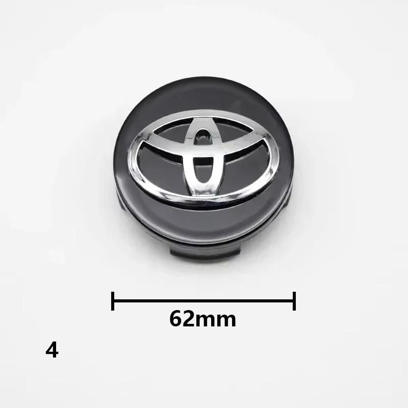 4pcs/set 57mm/62mm Car Wheel Center Hub Cap Badge Logo Rim Emblem For Toyota Corolla Camry Yaris CHR Rav4 Auris Verso Avalon LPTWX1