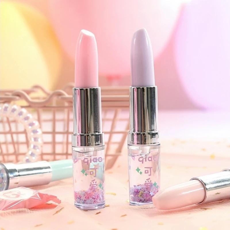 4 шт./лот Креативные ручки-нейтрализаторы в виде помады Портативная гелевая ручка с зыбучими песками Студенческие канцелярские товары Офисные принадлежности Подарок к школе