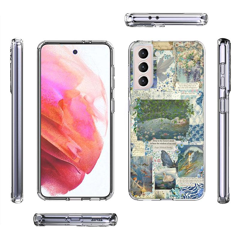 Чехол для телефона с рисунком Клода Моне для Samsung A16 A26 A36 A56 A17 A15 A25 A35 A55 A14 A24 A34 A54 A04S A05S Galaxy Note 20 10 9 8 A9 A