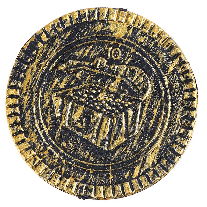 10 шт. монеты с сокровищами пиратов, реквизит для вечеринки, рождественский подарок, игра, валюта, Хэллоуин
