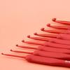 Рукоделие Красные Крючки для Вязания Алюминиевые Мягкие Спицы для Вязания Пряжи Инструмент для Плетения Ручное Плетение