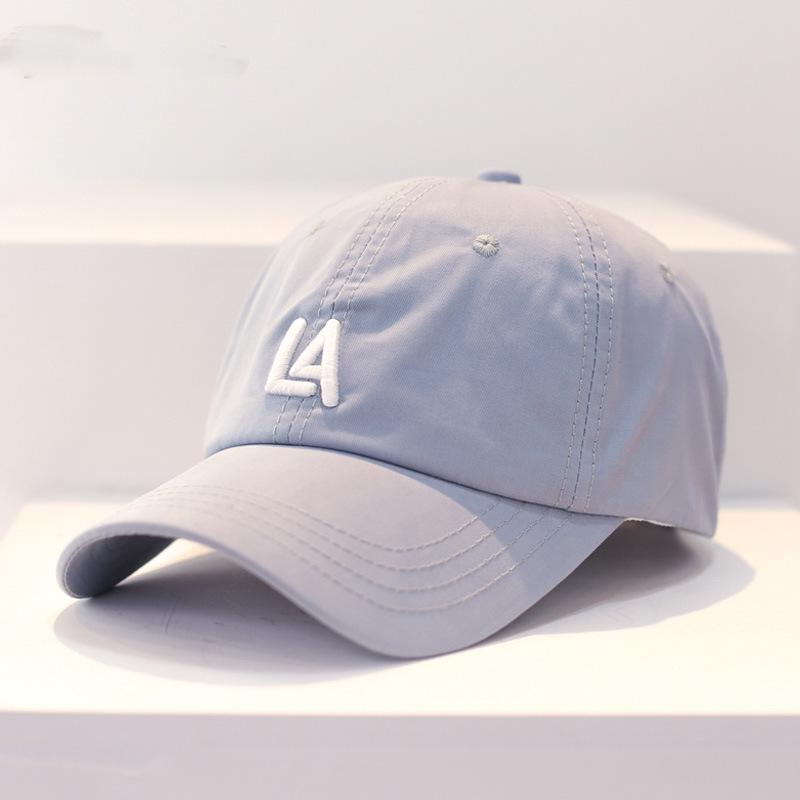 New simple letter baseball cap women's tide brand spring and summer versatile curved brim sun protection shade cap men