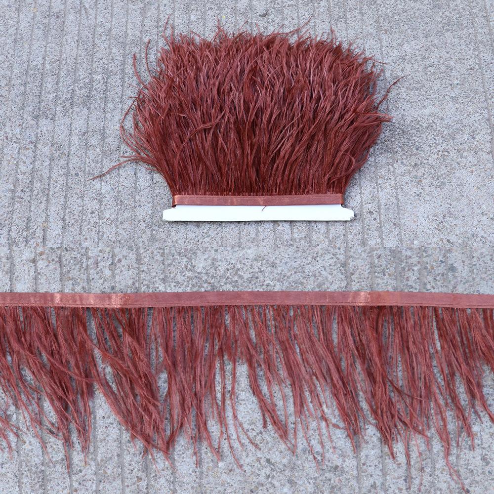 Thickened Encryption Ostrich Hair Cloth Edge 10-15Cm Feather Clothing Skirt Accessories