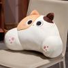 Cute Cartoon Black Gray Orange Cat Plush Pillow For Office And Dormitory