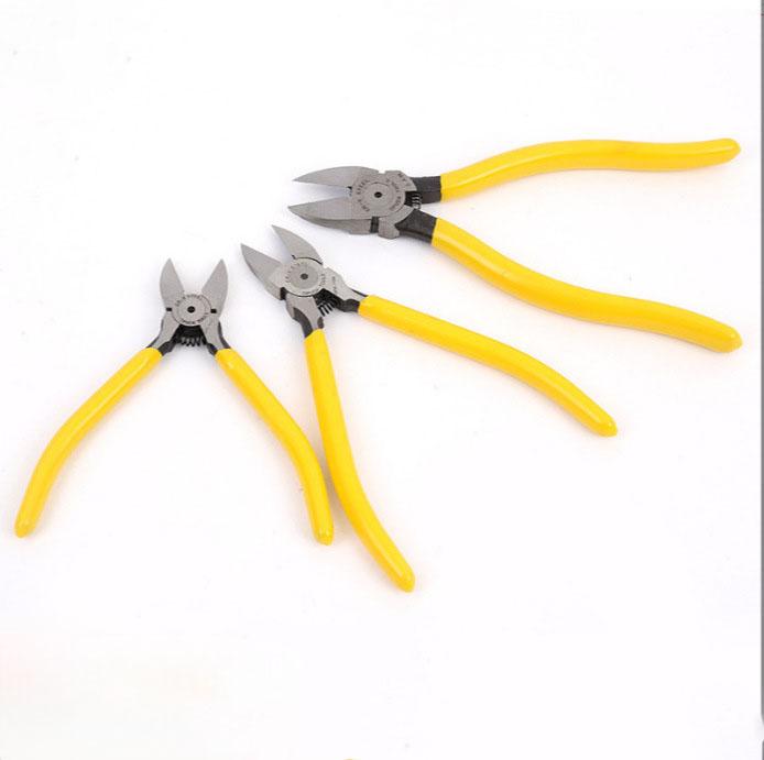 Japanese Thin Blade Flush Cut Pliers Electrician Scissors Mini Diagonal Pliers for Copper Aluminum Wire Model Tools