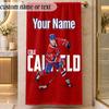 Пляжное полотенце Montreal Canadiens с индивидуальным именем и текстом, персонализированное, мягкое, для пляжа, бассейна, дома, декор, подарок