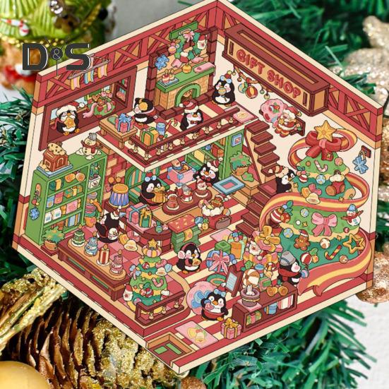 4 шт. DIY 3D набор наклеек для дома для взрослых и детей, многоразовые, снижающие стресс, миниатюрные наклейки для сцен, набор DIY проектов, подарок