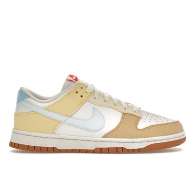 Dunk Low Next Nature Soft Yellow Водолей Синие женские кроссовки Кремовые Summit-White Glacier-Blue FZ4347-100