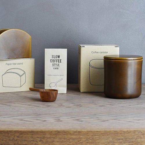 KINTO SCS Paper Filter Stand, Brown, for Coffee, Hand Drip, Dishwasher Safe, 27671