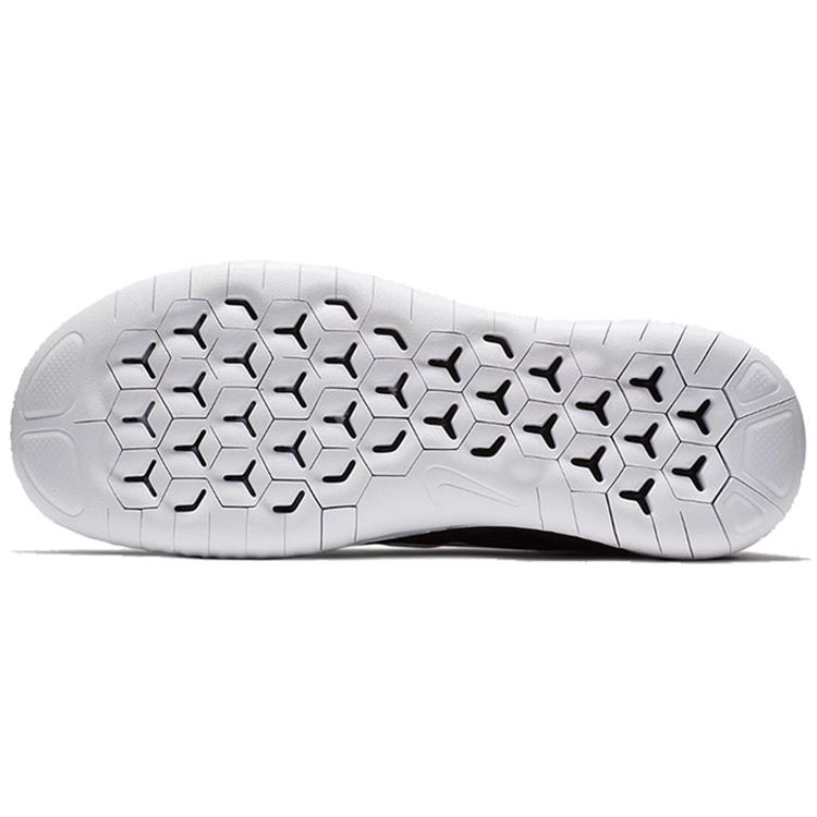 Nike Free RN 2018 Черные женские кроссовки белые 942837-001