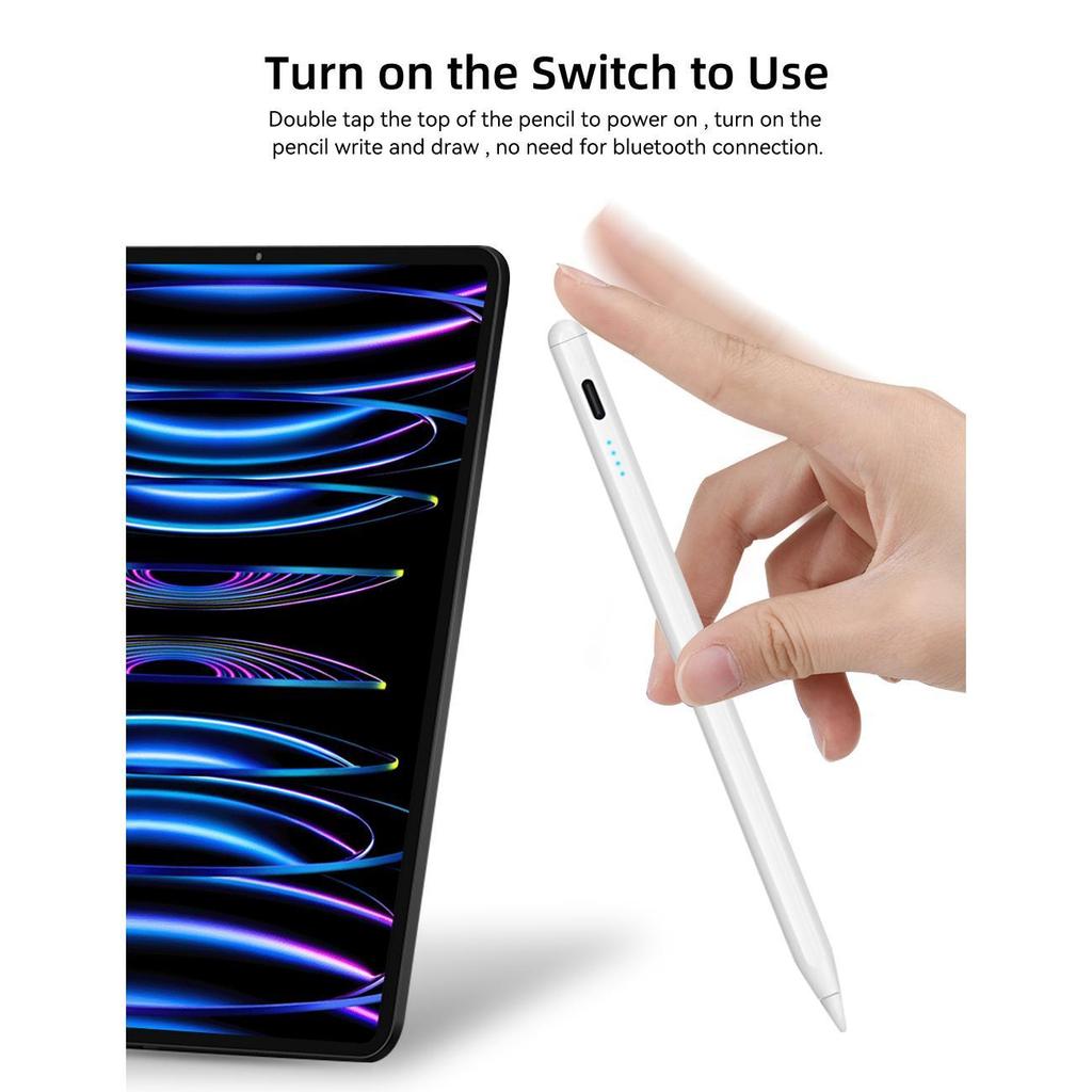 Stylus Pen for iPad Pro 11 12.9 Air 4/5 7/8/9/10th Mini 5 6 2018-2022 Pencil with Palm Rejection Tilt