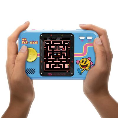 Моя Аркада Мисс. Pac-Man Карманный плеер Pro: Портативная игровая видеосистема, цветной дисплей 2,75 дюйма, эргономичный дизайн