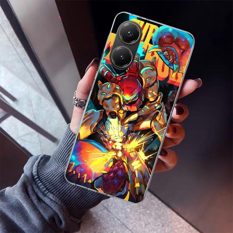 Game M-Metroids Phone Case For Xiaomi Poco X7 X6 X5 Pro F7 Ultra Redmi 15C 15 13 13C 12 12C 10 10A 10C 9 9A 9C 9T Shell Poco X7