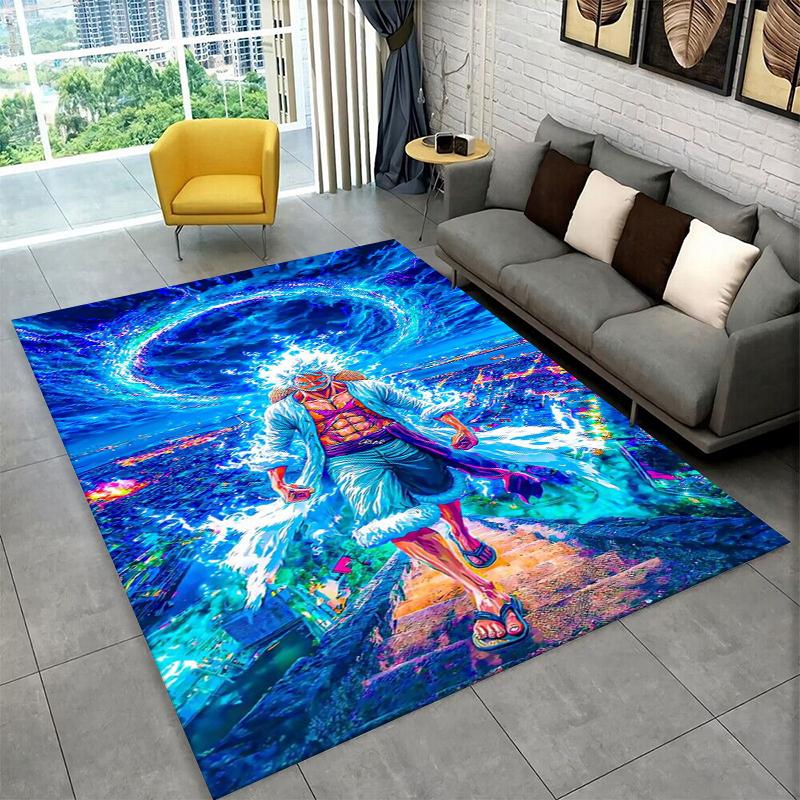 HD Anime One P-Piece Zoro Cartoon Carpet Rug for Home Living Room Bedroom Sofa Doormat Decor,Area Rug Non-slip Floor Mat Gift