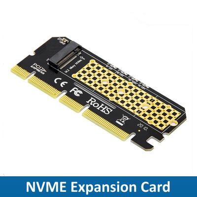 Адаптер PCIE к M2 NVME Светодиодный индикатор SSD NVME Плата расширения M2 PCIE x16 Интерфейс компьютерного адаптера SSD M.2 NVMe к расширяющим компонентам PCIE M.2