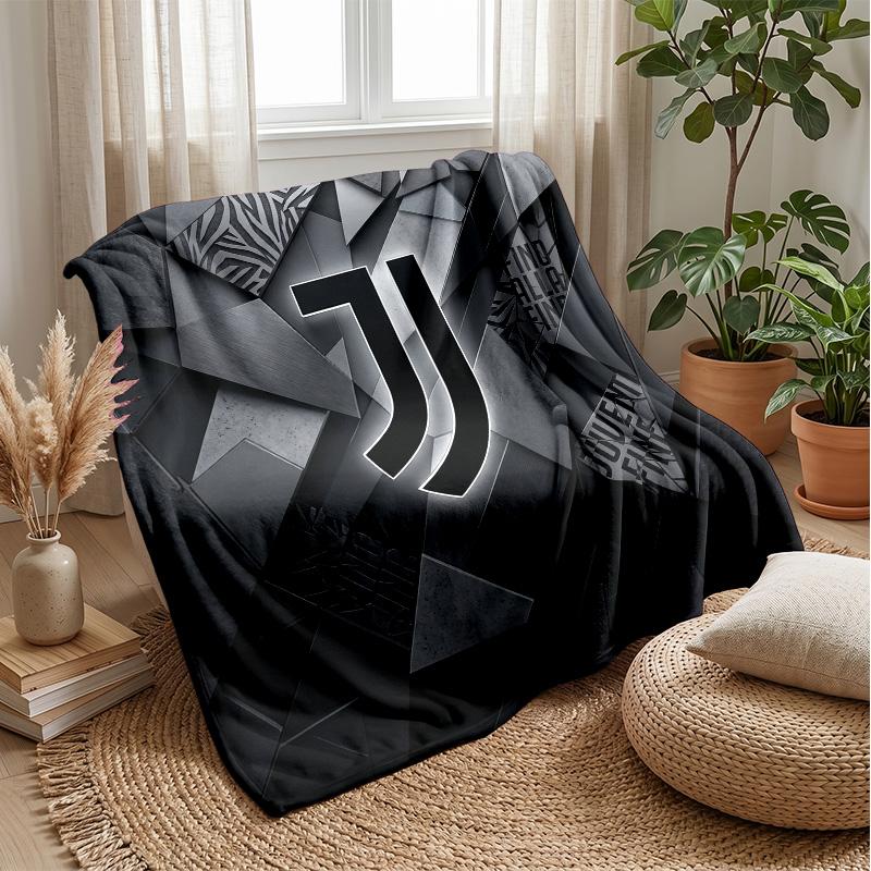 Juventus FC Theme blanket Soft Flannel Blanket Plush Throw Blanket Cozy Sofa Bed Blanket for Home Decor