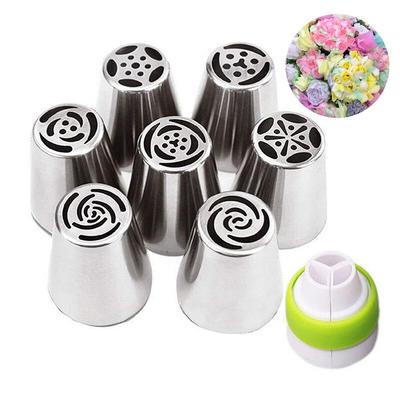 8 шт. насадки для трубок тюльпанов, насадки для украшения торта, печенья, 3d принтер, инструмент для выпечки DIY