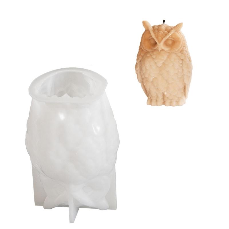 Silicone Molds Candle Making Moulds Silicone Craft Moulds Owl Shape Ornament Moulds Silicone Texture for Candle Making