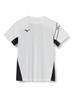 Mizuno MC Line Training Short Size S T-Shirt, Sleeve, Moisture-Wicking, Quick-Drying, White, (32MAA110)