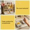 Tea Bag Organizer Transparent Storage Rack Large Capacity Multipurpose Countertop Stackable Tea Bag Holder Storage Container