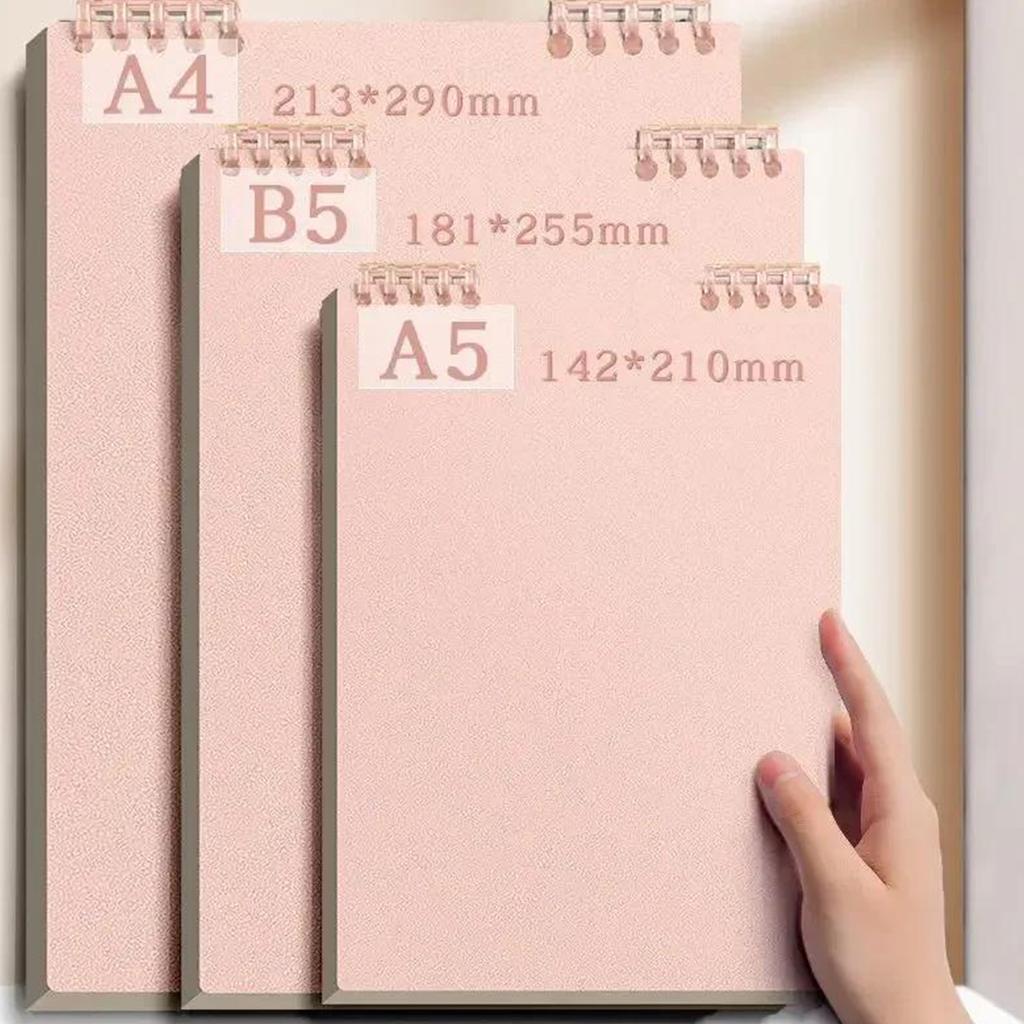 60 листов плотного блокнота премиум-класса - спиральный переплет, обложка из полипропилена с линейными страницами, подходит для студентов и профессионалов