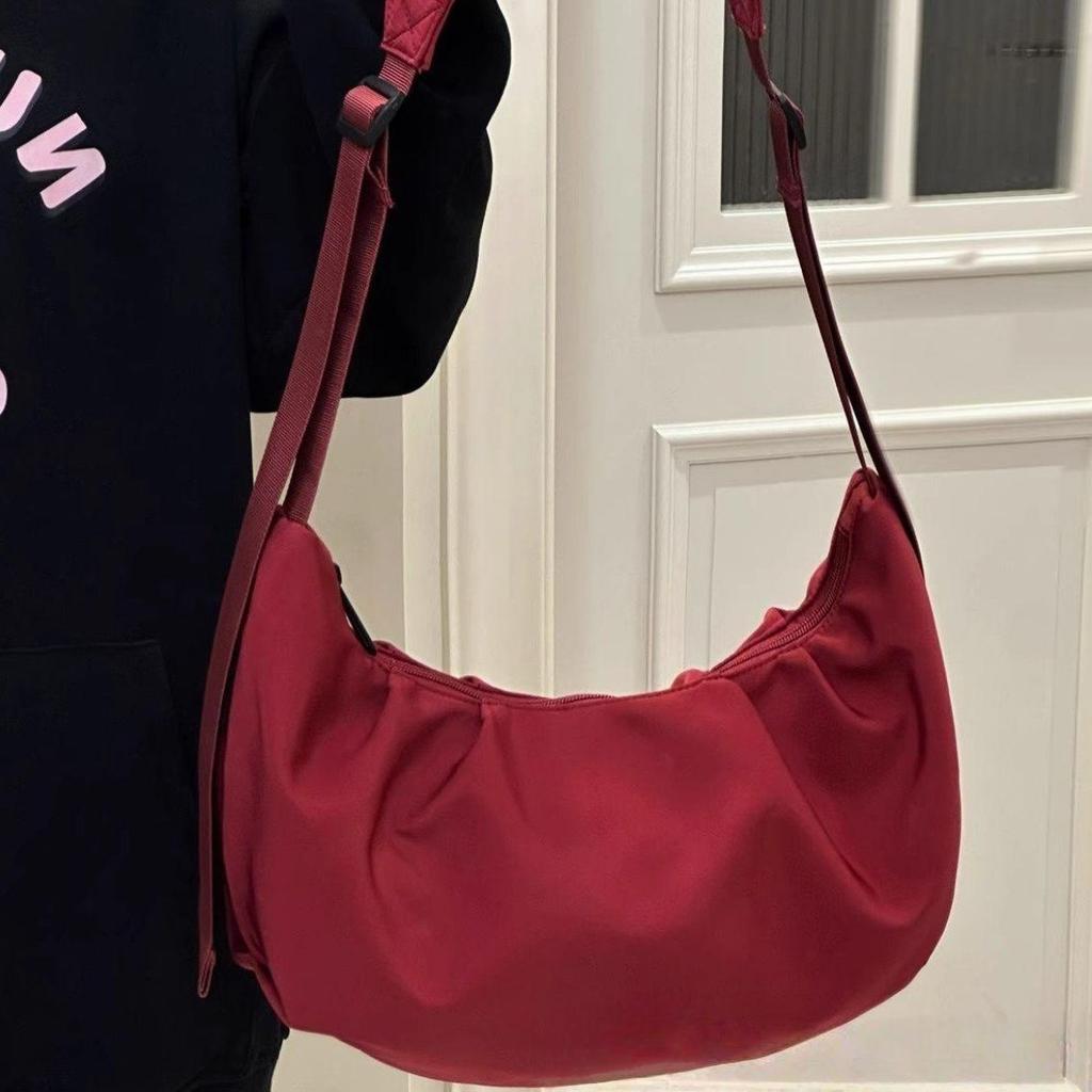 Casual Versatile Light Go Out Japanese Retro Dumpling Bag Female College Student Shoulder Bag Women Messenger Bag