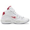 Reebok Вопрос Мид Доктору. J Кроссовки унисекс Белая обувь-Белый вектор-Красный GX0230