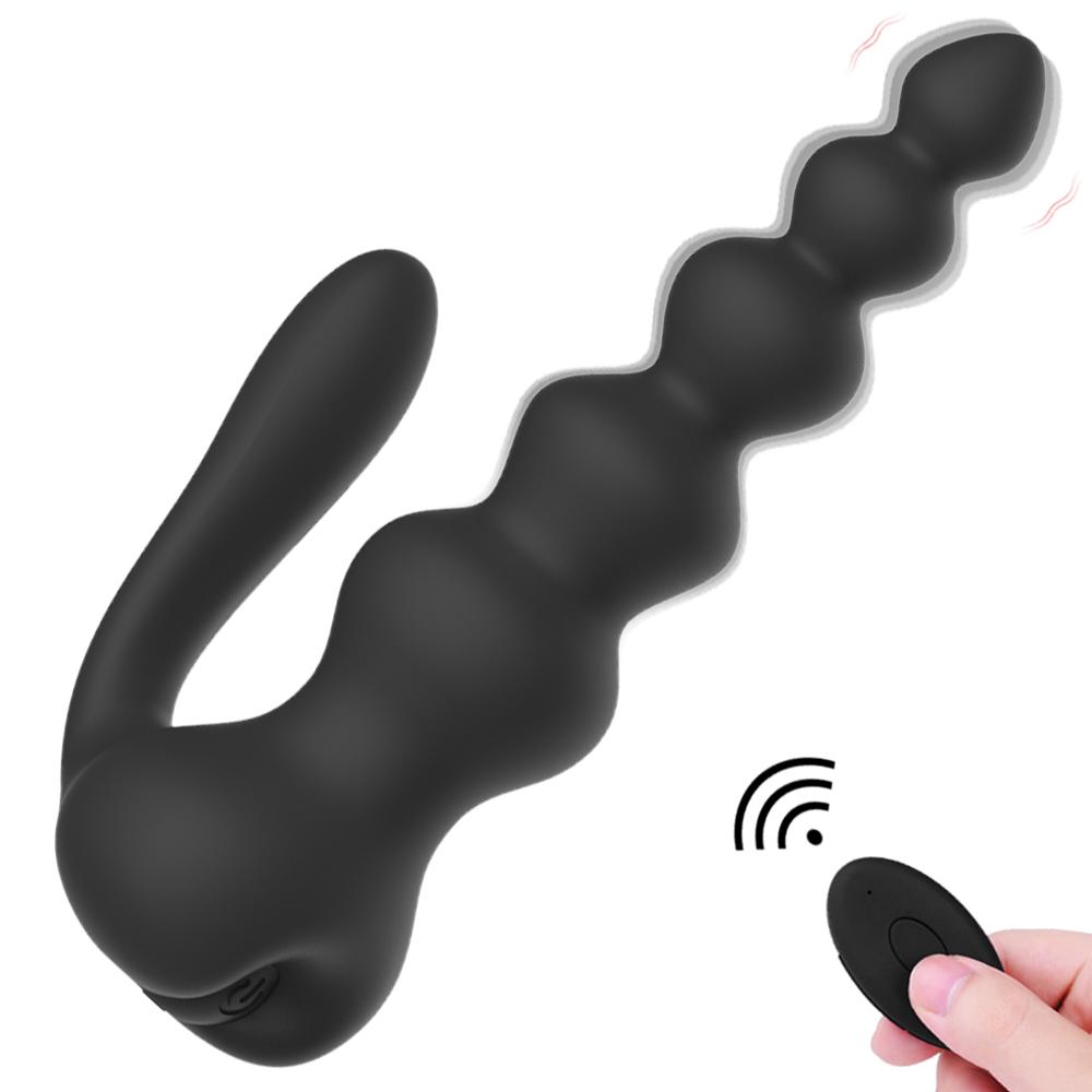 Soft Silicone Anal Plug Anus Dilator Butt Plug Vibrator Stimulus Sex Toy for Men Gay Erotic Accessories